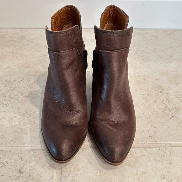 Pre-loved! FRANCO SARTO Brown Odessa Ankle Boots! - Picture 1 of 6